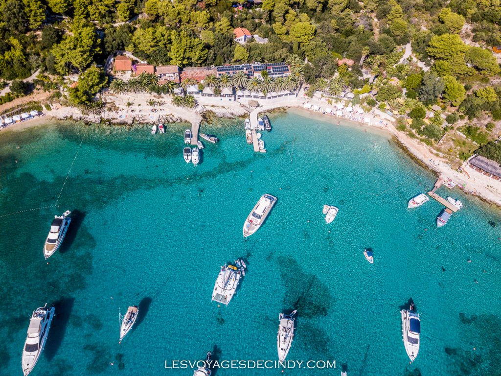 Croatie - Hvar : plage de Palmizana